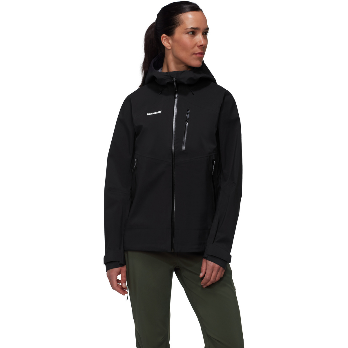 foto del prodotto mammut donna giacca con cappuccio alto guide hs