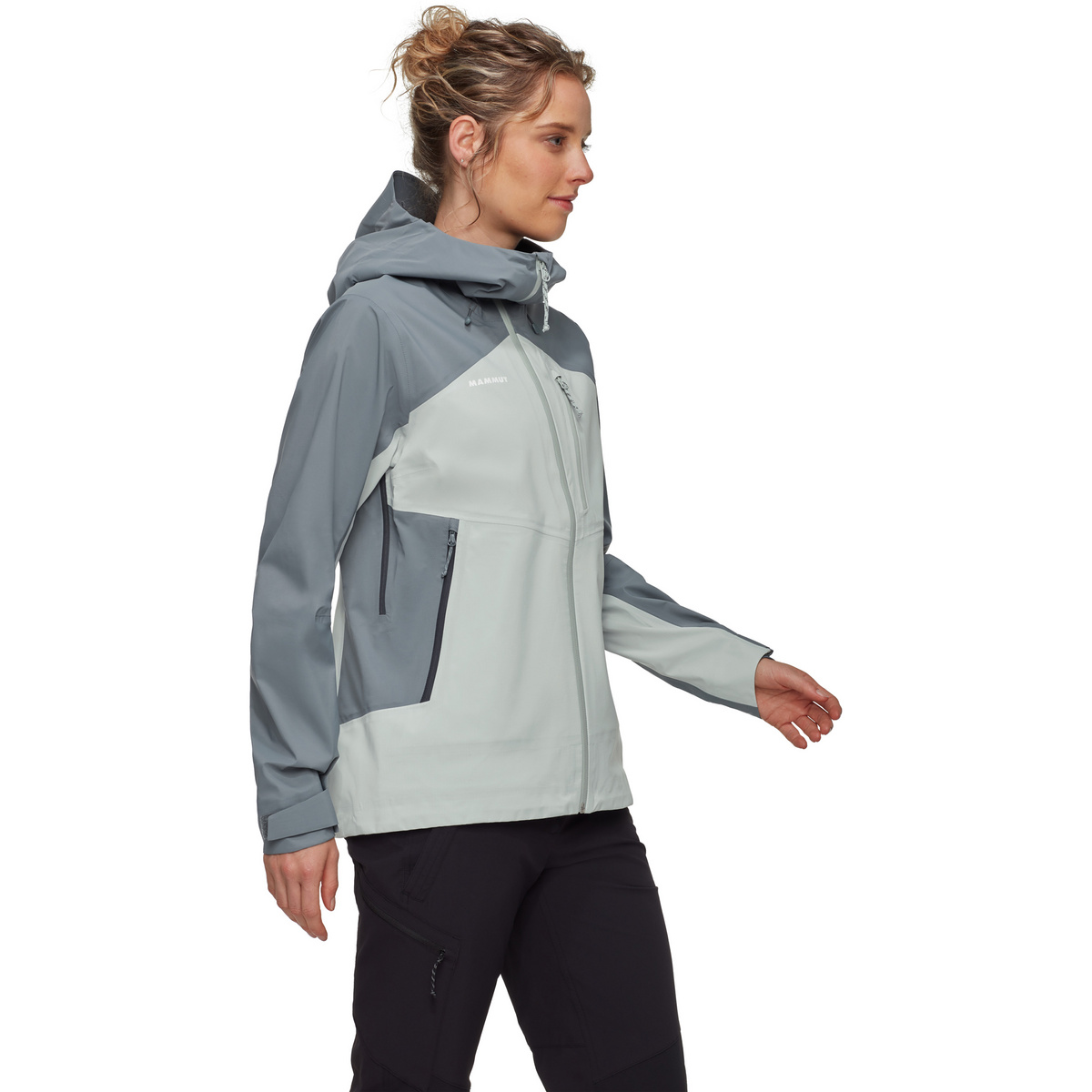 foto del prodotto mammut donna giacca con cappuccio alto guide hs