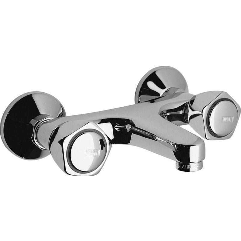 foto del prodotto mamoli alfa beta rubinetto cucina a parete a due fori codice prod 70520000b021