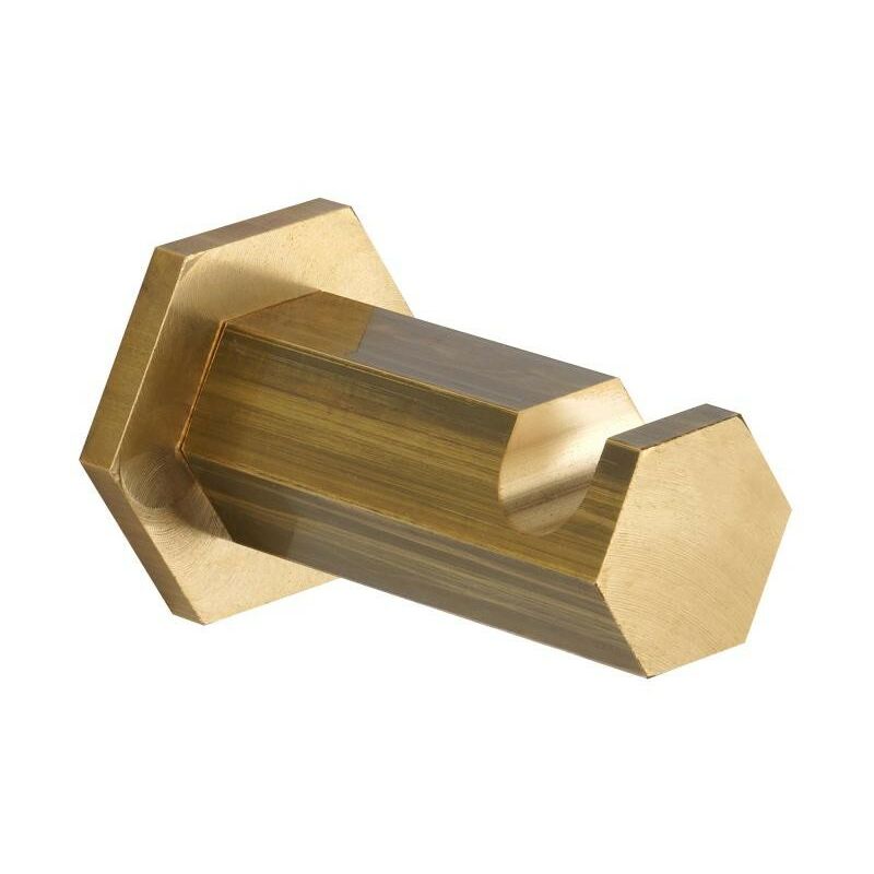 foto del prodotto mamoli - appendiabiti singolo modello esagonale in ottone naturale hexagonal 000006030007 ottone naturale