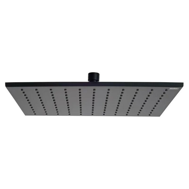 foto del prodotto mamoli soffione doccia 300 x 300 in ottone con sistema anticalcare colore nero opaco mendini 00000858s00k nero opaco