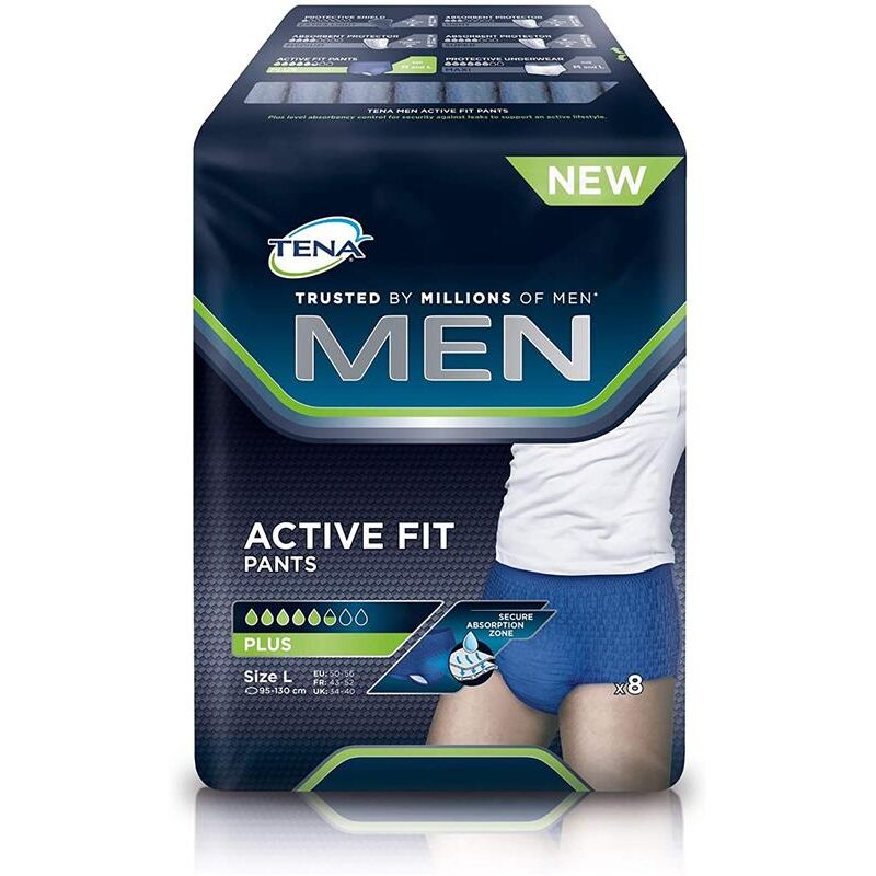 foto del prodotto man pant boxer assorbenti per perdite urinarie 8 pz taglia l tena