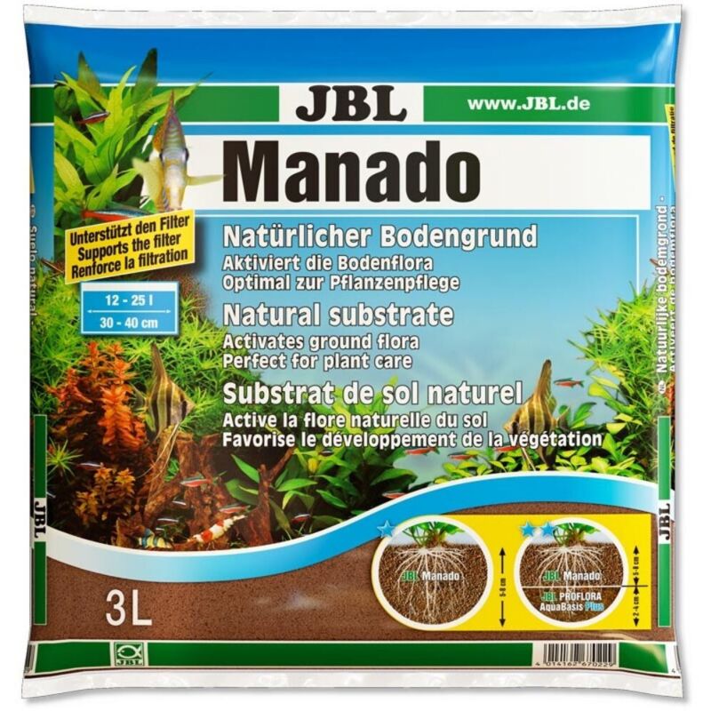 foto del prodotto manado substrato per acquari piantumati formato 3 l jbl