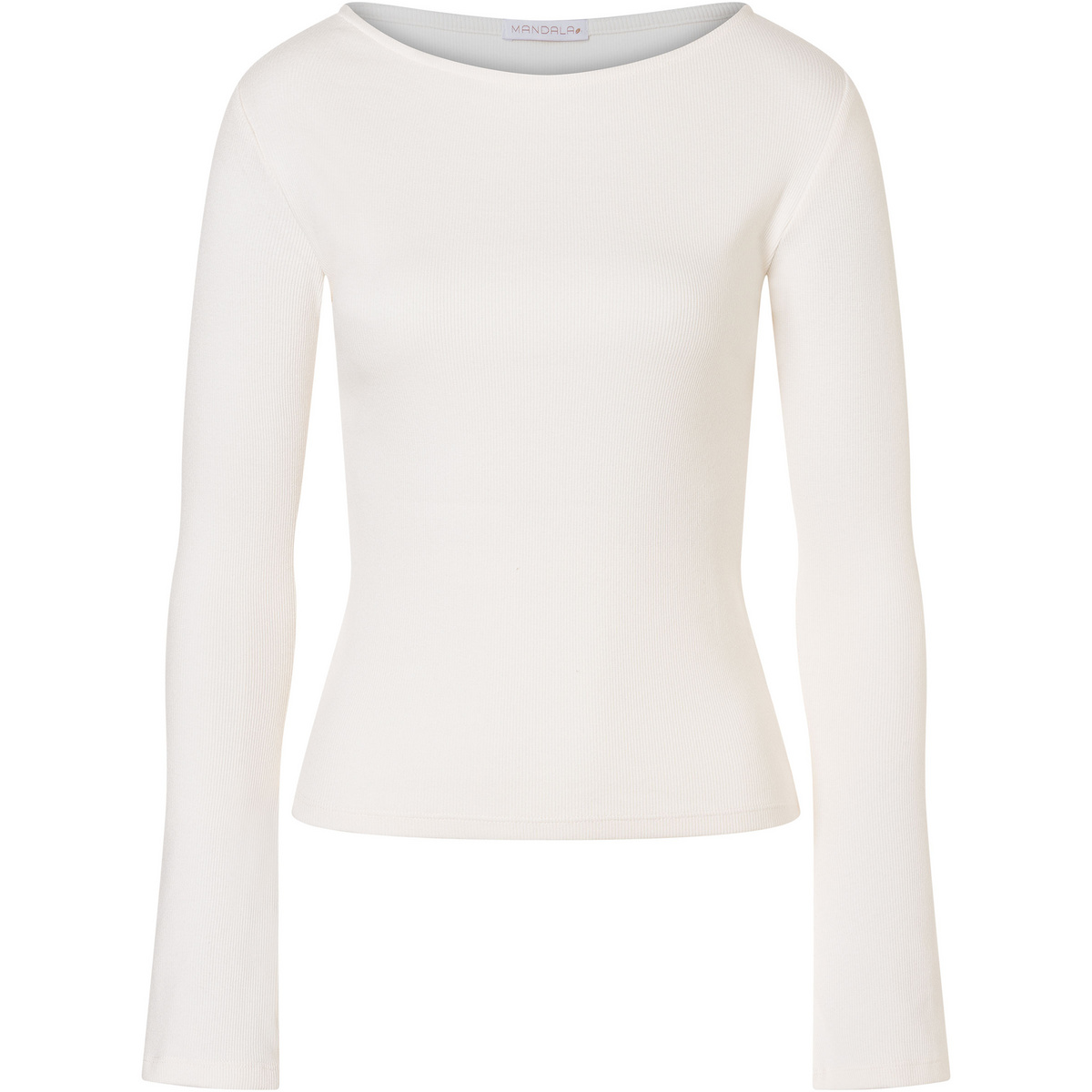foto del prodotto mandala donna maglia a manica lunga ribbed boat neckline