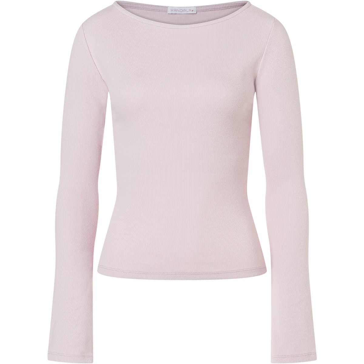 foto del prodotto mandala donna maglia a manica lunga ribbed boat neckline