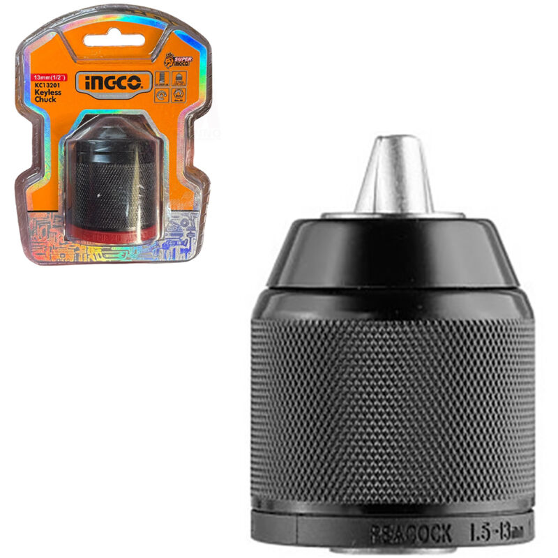 foto del prodotto mandrino autoserrante 13mm max60 n.m in acciaio ingco kc13201