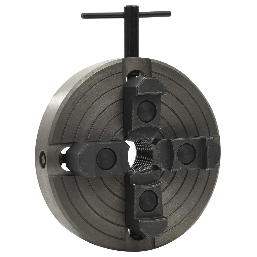 foto del prodotto mandrino per legno a 4 griffe m33 in acciaio nero 150x63 mm vidaxl