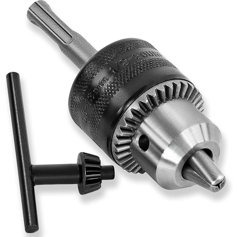 foto del prodotto mandrino per trapano 1,513 mm 1 220 unf con adattatore sds plus e chiave