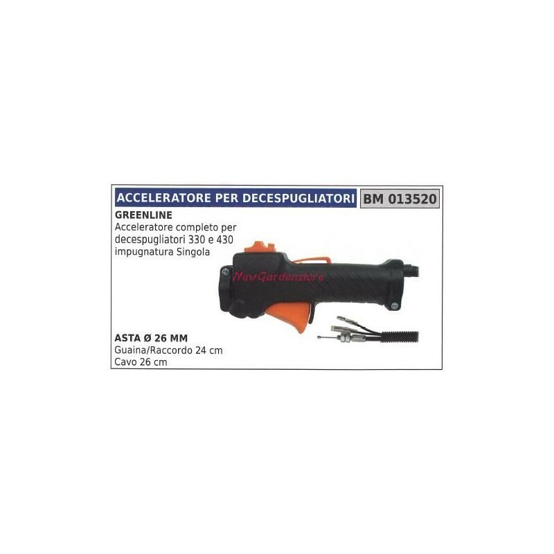 foto del prodotto manettino acceleratore greenline decespugliatore 013520 asta 26 mm