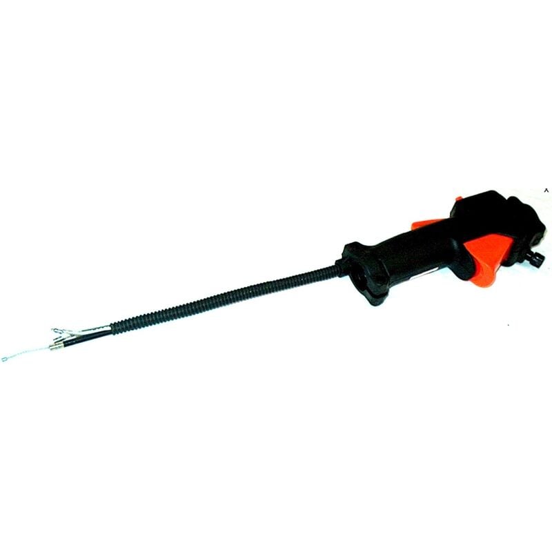 foto del prodotto manettino acceleratore per decespugliatore con impugnatura singola e asta ø 26mm