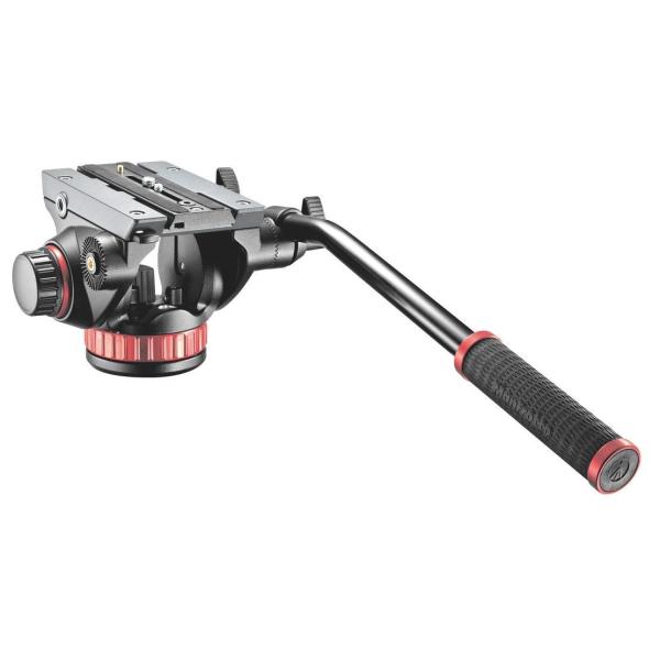 foto del prodotto manfrotto pro video testa per treppiede nero, rosso alluminio universal