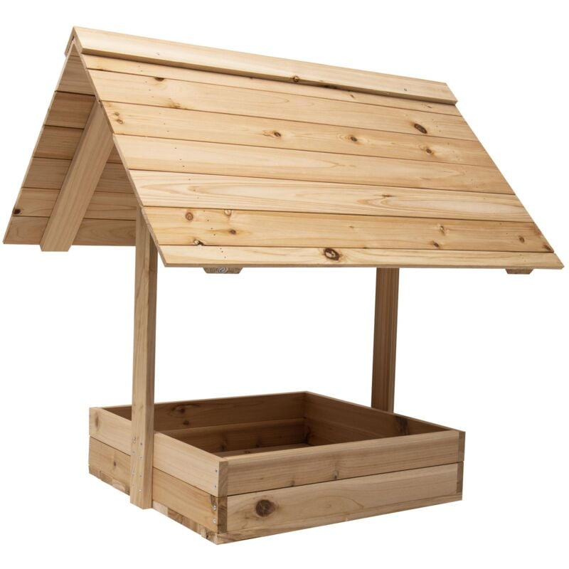 foto del prodotto mangiarifiuti in legno per polli 70 x 60 x h 70cm