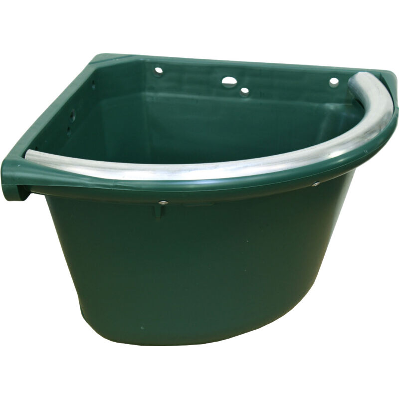 foto del prodotto mangiatoia angolare con tappo e bordo in alluminio