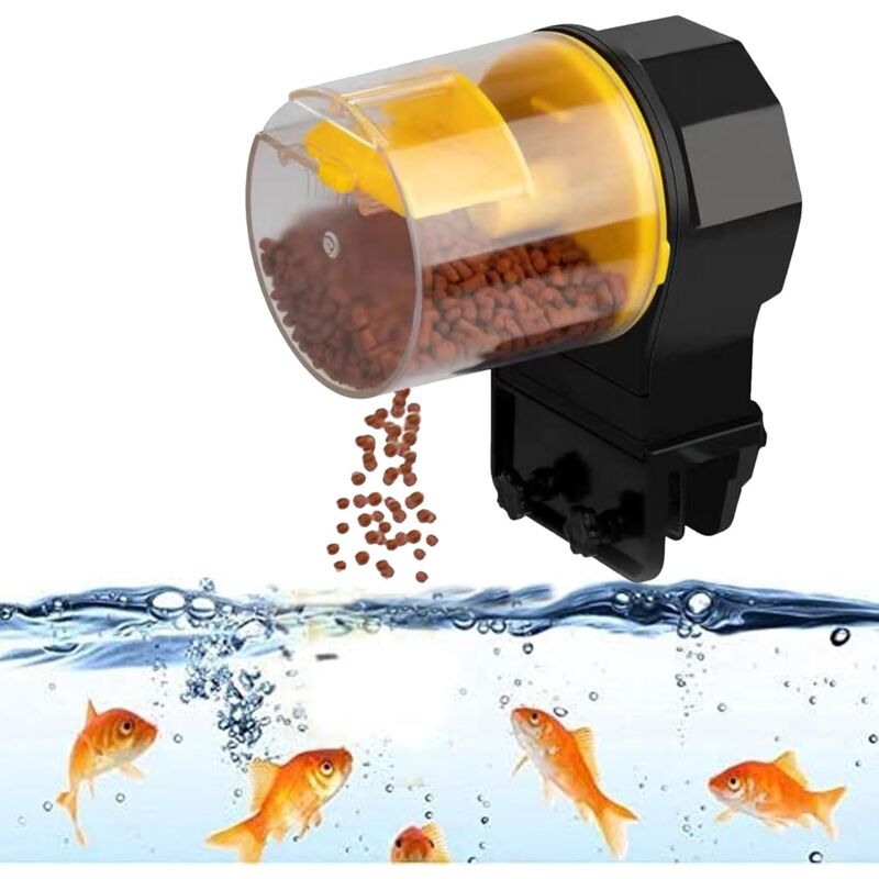 foto del prodotto mangiatoia automatica per pesci mangiatoia automatica per pesci distributore di cibo per acquario o vasca per pesci 147,27,5 cm sollbry