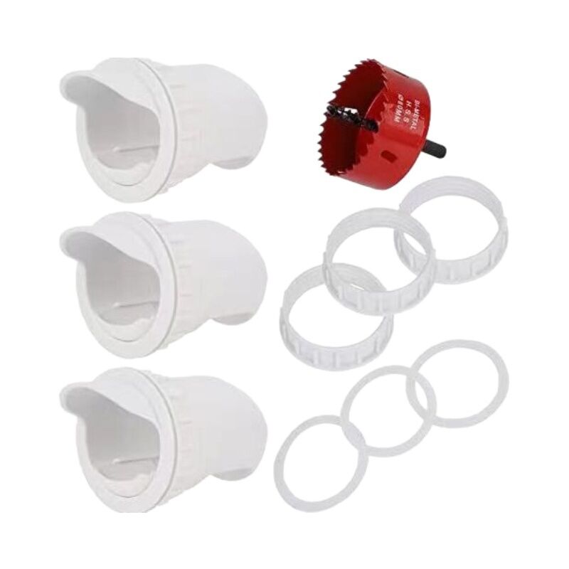 foto del prodotto mangiatoia automatica per polli senza sprechi, antiroditore, resistente agli agenti atmosferici, per polli e anatre 4 mangiatoie sega a tazza 