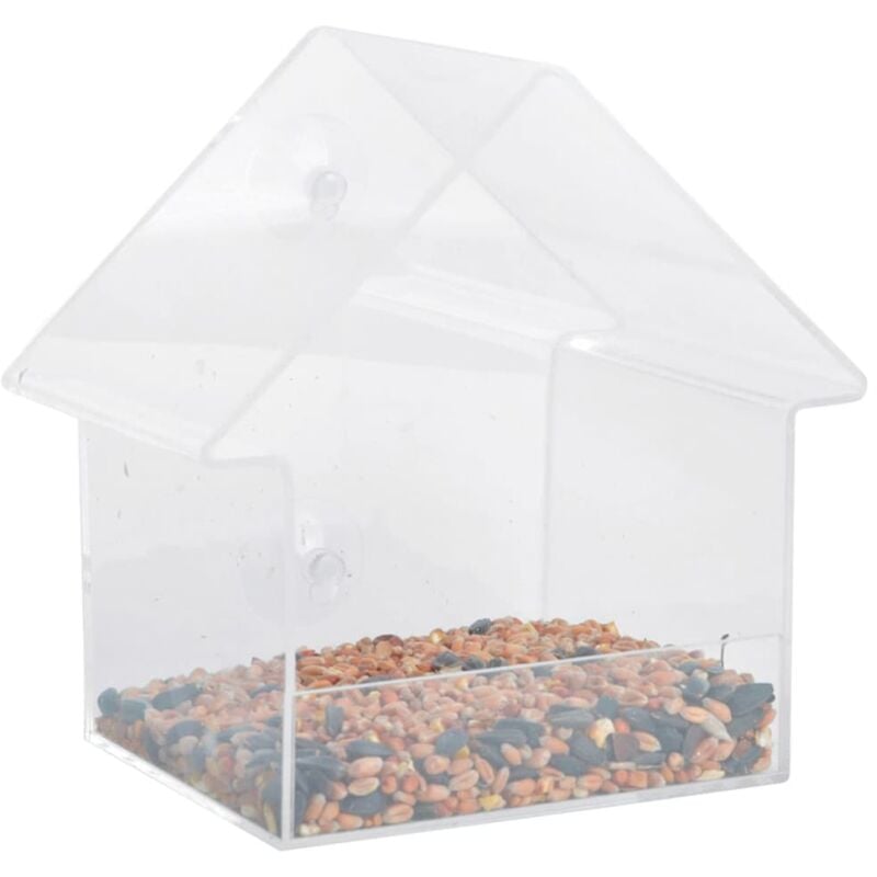 foto del prodotto mangiatoia da finestra in acrilico 15x10x15.3cm fb370 esschert design