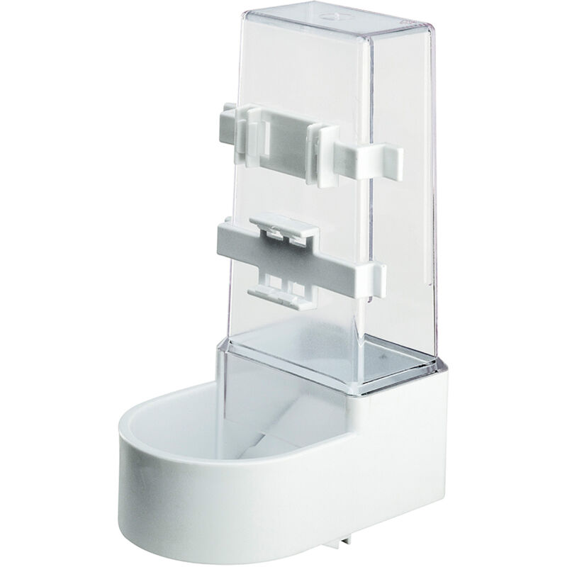 foto del prodotto mangiatoia fpi 4518 mangiatoia per uccelli per acqua e cibo con fissaggio esterno. variante misure 11.6 x 13.7 x h 21.2 cm bianco ferplast