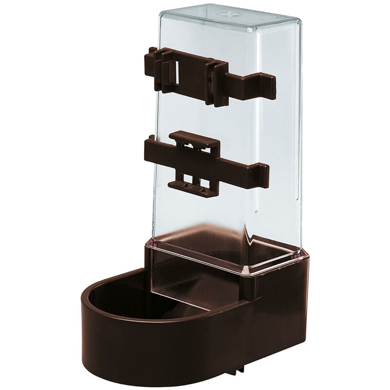 foto del prodotto mangiatoia fpi 4518 mangiatoia per uccelli per acqua e cibo con fissaggio esterno. variante misure 11.6 x 13.7 x h 21.2 cm marrone ferplast