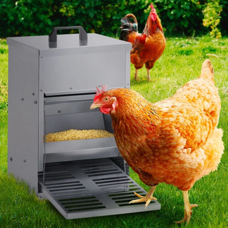 foto del prodotto mangiatoia per polli a pedale dosatore automatico 5 kg disinfestazione