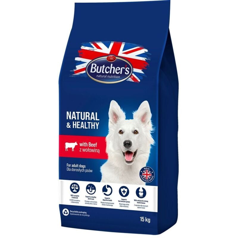 foto del prodotto mangime butcher s natural healthy adulto carne di vitello 15 kg