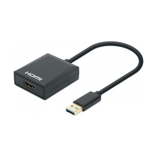 foto del prodotto manhattan 153690 replicatore di porte e docking station per laptop cablato usb 3.2 gen 1 3.1 gen 1 type a nero