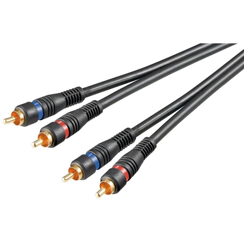foto del prodotto manhattan cavo audio 2rca m m 3mt alta qualita 