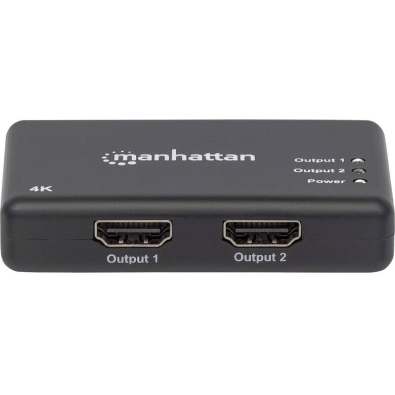 foto del prodotto manhattan splitter hdmi 4k uhd 3d con led 2 vie