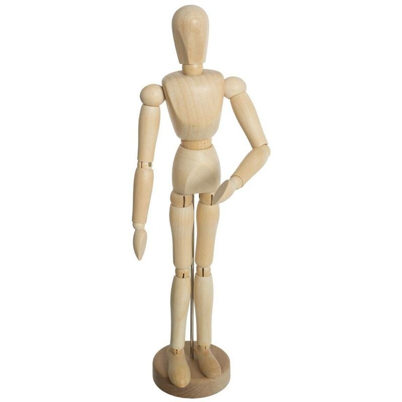 foto del prodotto manichino rayan in legno beige 9x33cm atmosphera cr ateur d int rieur