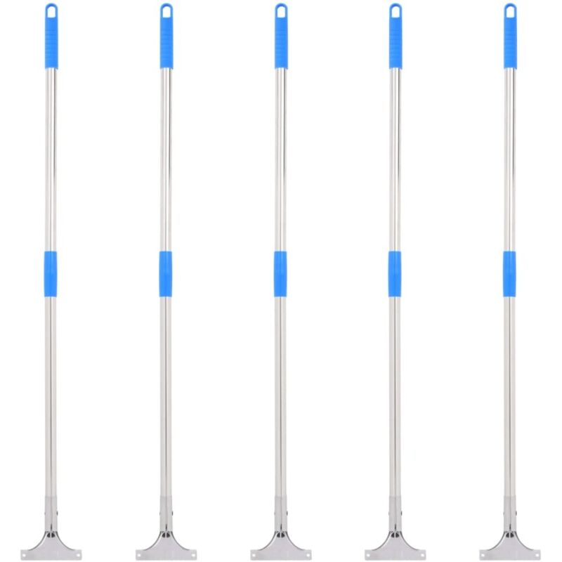 foto del prodotto manici per tergipavimento 5pz 119,5cm in acciaio e plastica vidaxl
