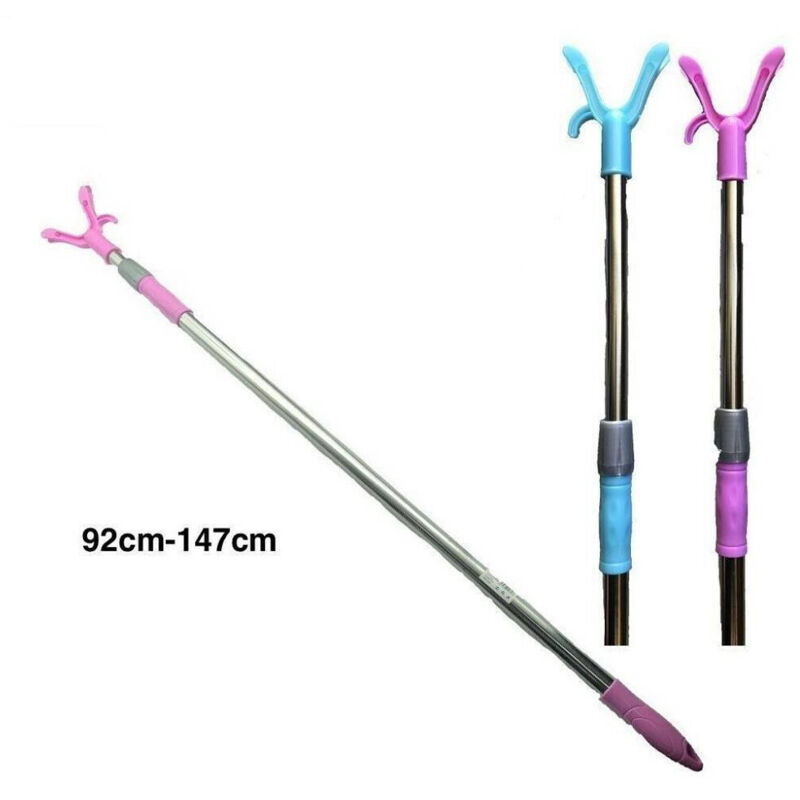 foto del prodotto manico asta bastone appendiabiti per armadio appendi abiti vestiti 92-147cm - - trade shop traesio