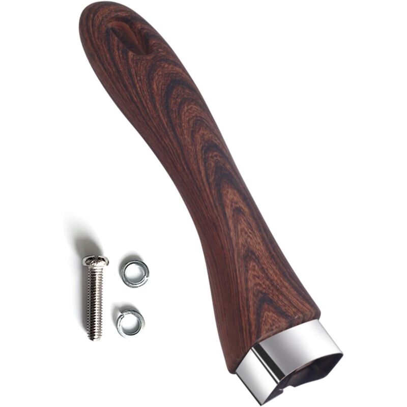 foto del prodotto manico rimovibile, manico antiscottatura rimovibile, manico universale, adatto alla maggior parte degli accessori da cucina marrone 