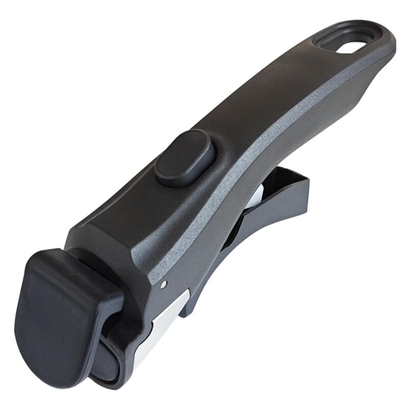 foto del prodotto manico rimovibile nero , manico per pentole rimovibile, manico universale per pentole, pinze di ricambio, durevole e resistente al calore.