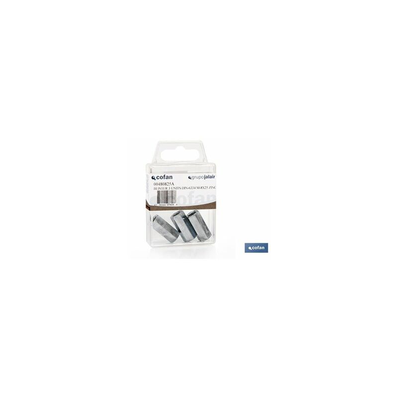 foto del prodotto manicotti esagonali per collegamento di aste filettate din 6334 zinco m10x30 2 unit 