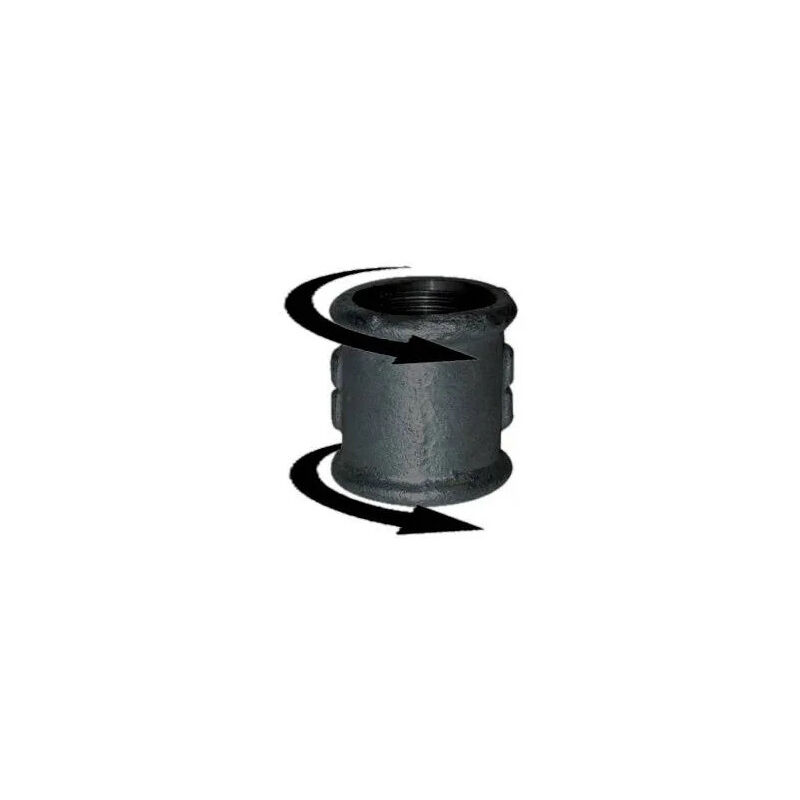 foto del prodotto manicotto 15x21, dritto dritto nero