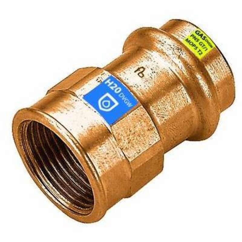 foto del prodotto manicotto a pressare fxfil f acqua gas diam. 18 x 1 2 frabo