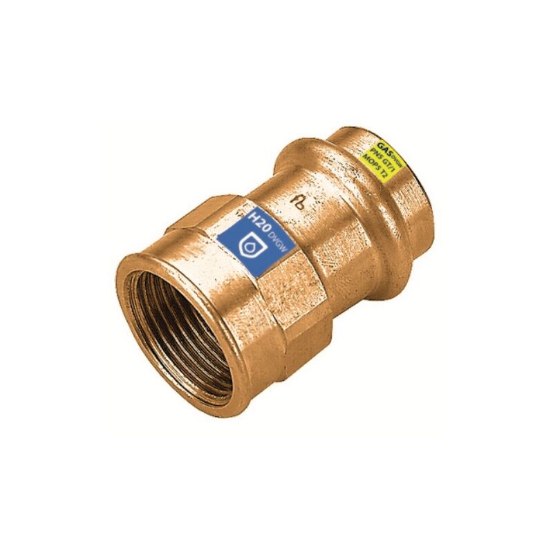 foto del prodotto manicotto a pressare fxfil f acqua gas diam. 22 x 1 frabo
