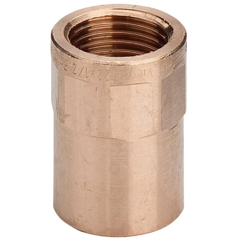 foto del prodotto manicotto bronzo ff 12 3 8 estremit a saldare femmina, filettatura rp 105259