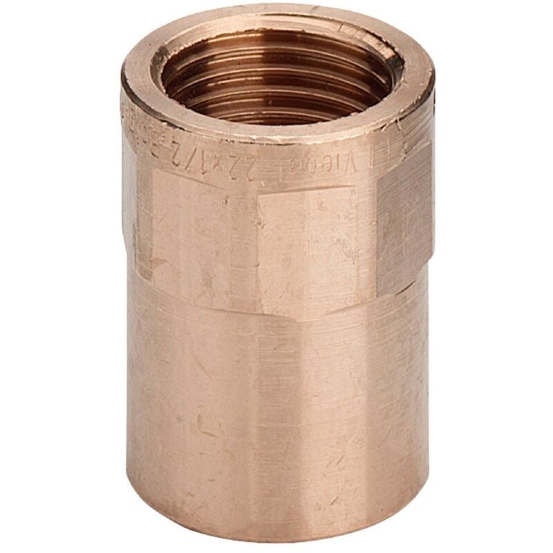 foto del prodotto manicotto bronzo ff 22 - 1 2 estremità a saldare femmina, filettatura rp 101664