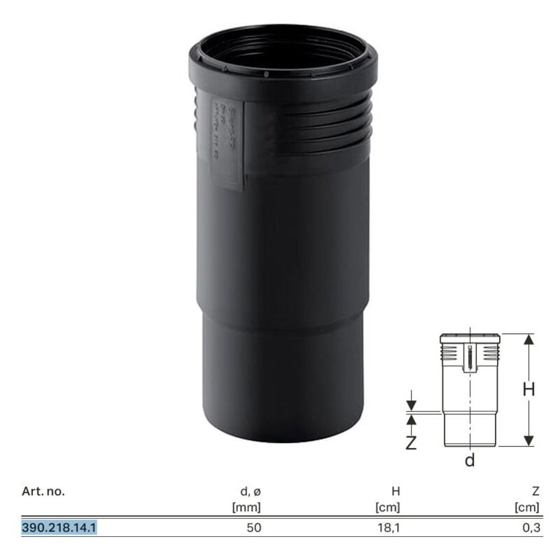 foto del prodotto manicotto di dilatazione geberit silent pp 50 mm 390.218.14.1