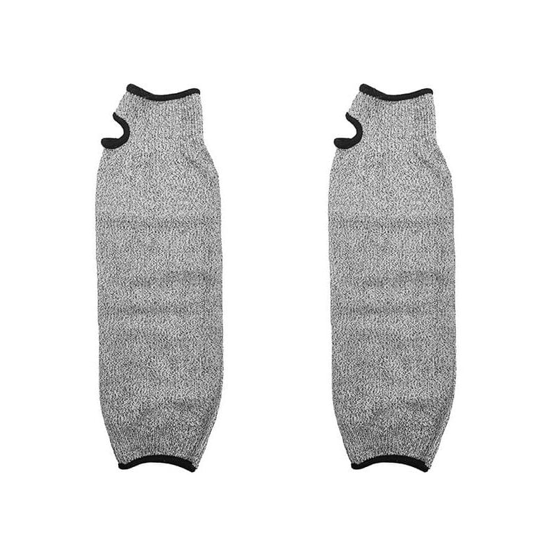 foto del prodotto manicotto di protezione del braccio, manicotto di sicurezza del braccio, guanti da lavoro a maniche lunghe anti-abrasione anti-taglio hppe per lavori in giardino, cucina e fattoria (35 cm)