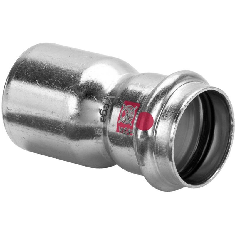 foto del prodotto manicotto di riduzione mf 35x28 prestabo con sc contur, acciaio al carbonio zincato, estremit maschio, estremit a pressare femmina 558567