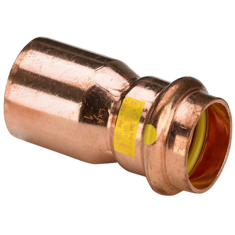 foto del prodotto manicotto di riduzione profipress g mf 18x15 con sc contur, rame, estremit maschio, estremit a pressare femmina 346553