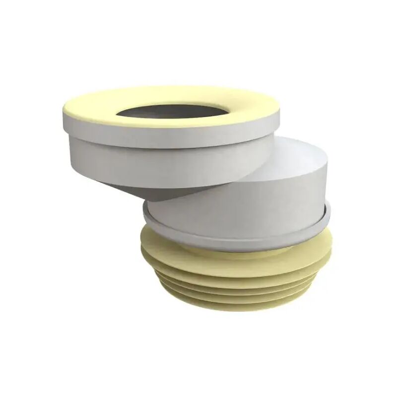 foto del prodotto manicotto eccentrico rigido spostamento 4cm in pp per vaso wc eccentrico 4 cm 100 bonomini