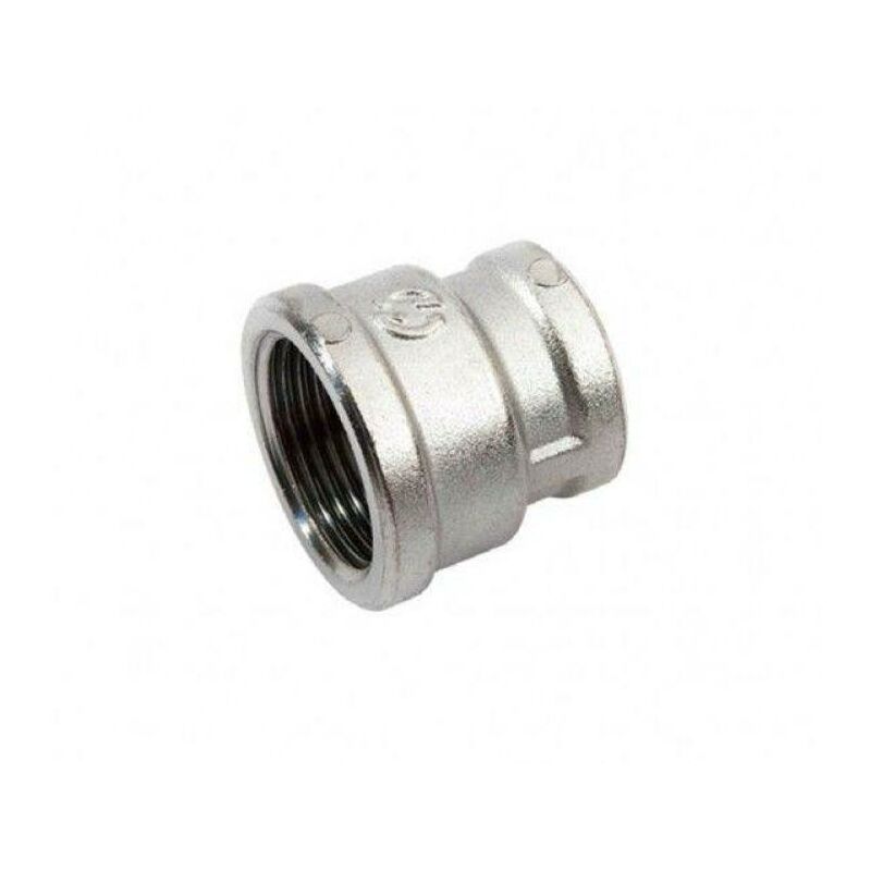 foto del prodotto manicotto ff ridotto idro bric diametro 1 2x3 8 pollici ottone cromato lucido smk n0330 a