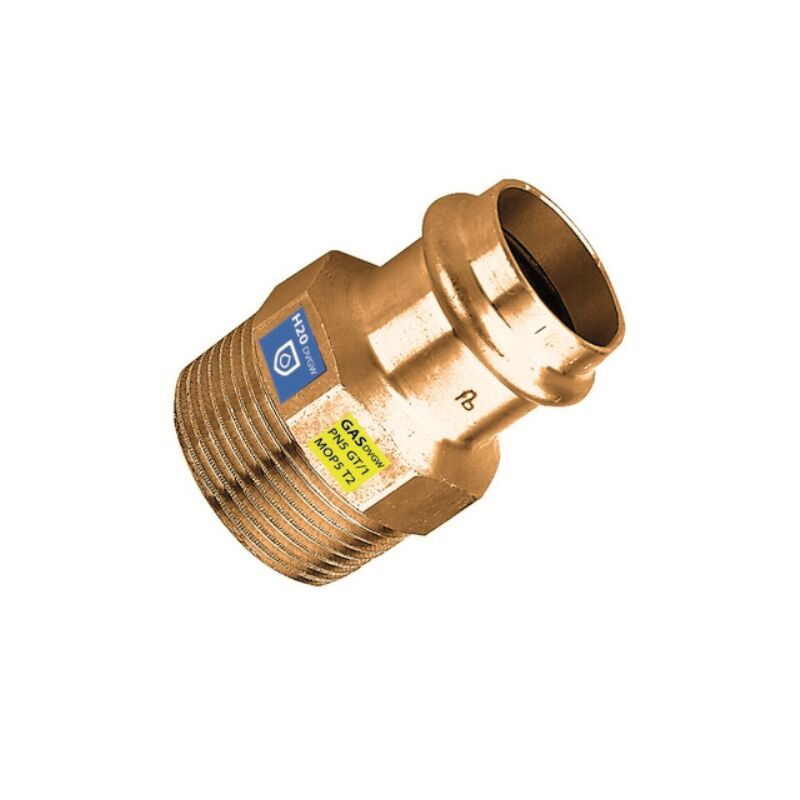 foto del prodotto manicotto in bronzo a pressare fxfil m acqua gas diam. 12 x 1 2 frabo