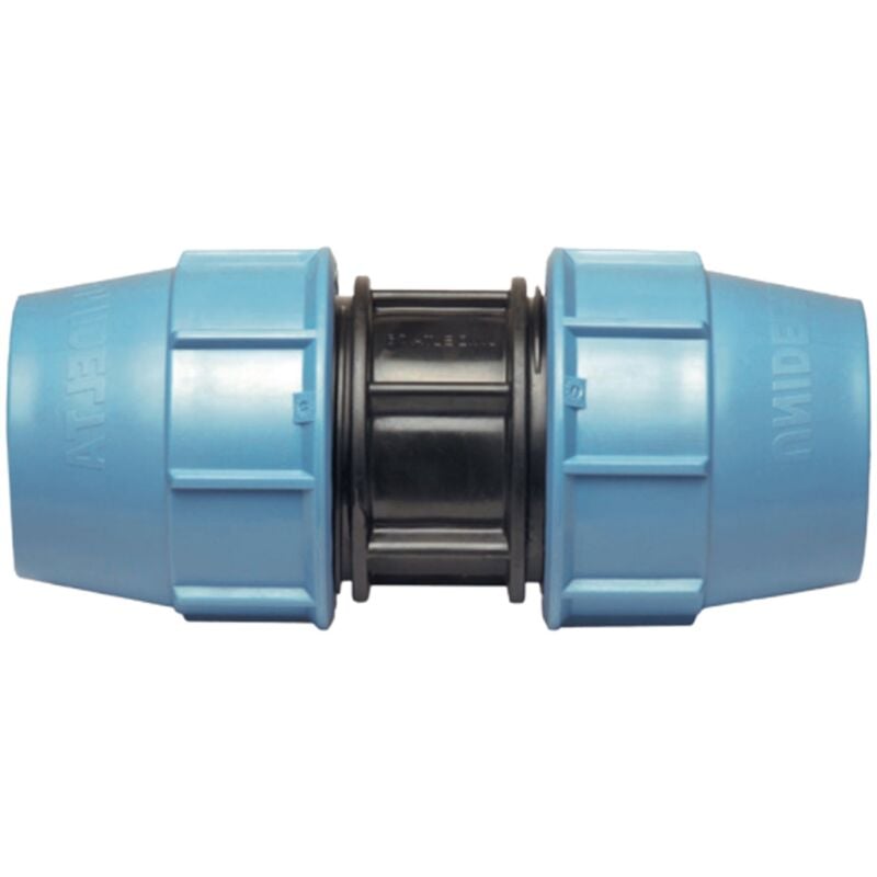 foto del prodotto manicotto in polipropilene a compressione per irrigazione e giardinaggio pn 16 bar 40 x 40