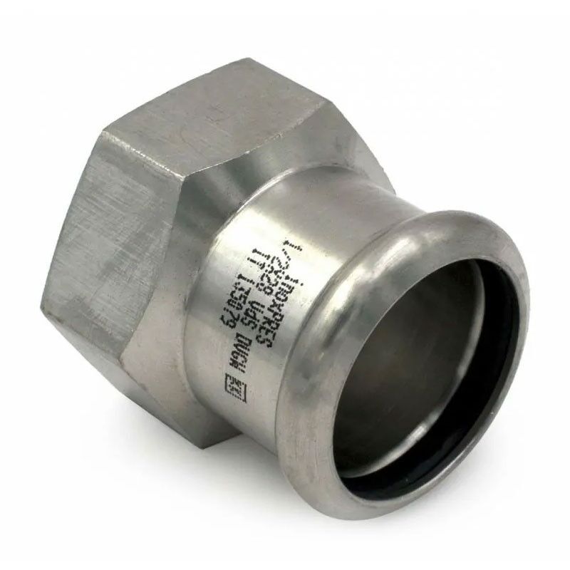 foto del prodotto manicotto misto filetto f 22 x 3 4 f inox 316l a pressare 190304022