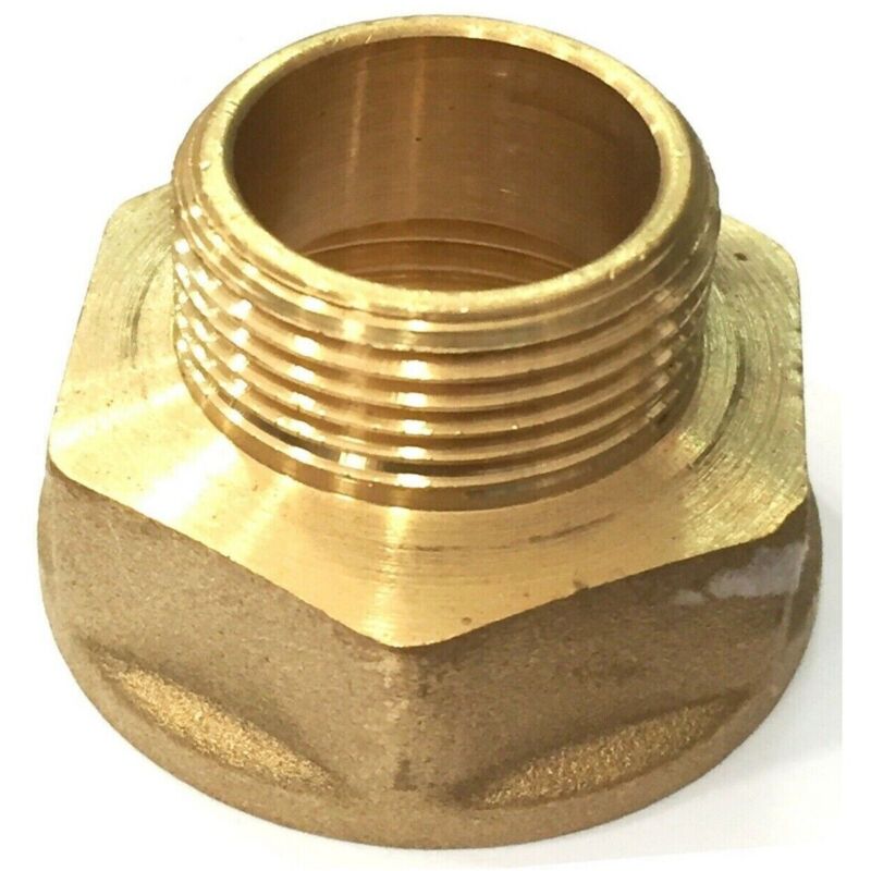 foto del prodotto manicotto ottone ridotto giallo 1x1 2 fm giunto tubo acqua