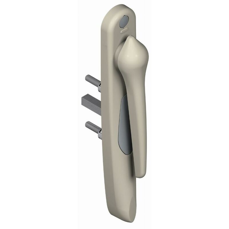 foto del prodotto maniglia 20° esterna 5511 la croisee ds sporgenza ridotta - gris inox claro - sinistra - ds5511-g870