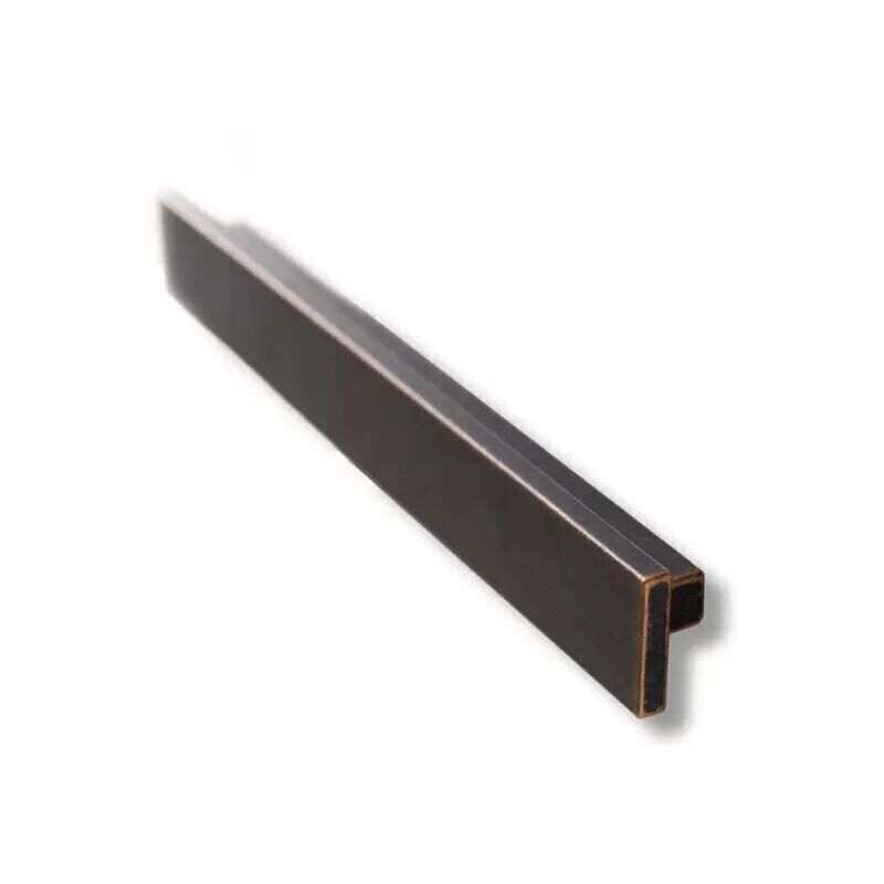 foto del prodotto maniglia a barra effetto rame 240x34x22mm 377 t